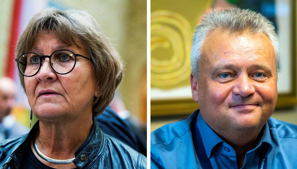 Fagforbundet og Fellesforbundet, her ved lederne Mette Nord og Jørn Eggum, gir millionbeløp til de rødgrønne partiene i valgkampen. Fagforbundet og Fellesforbundet, her ved lederne Mette Nord og Jørn Eggum, gir millionbeløp til de rødgrønne partiene i valgkampen.