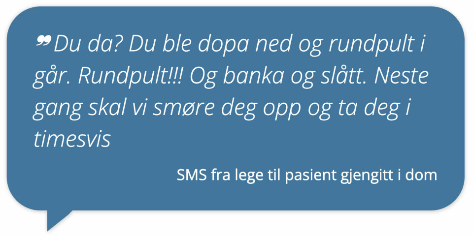 Eldre mannlige leger går oftest over streken