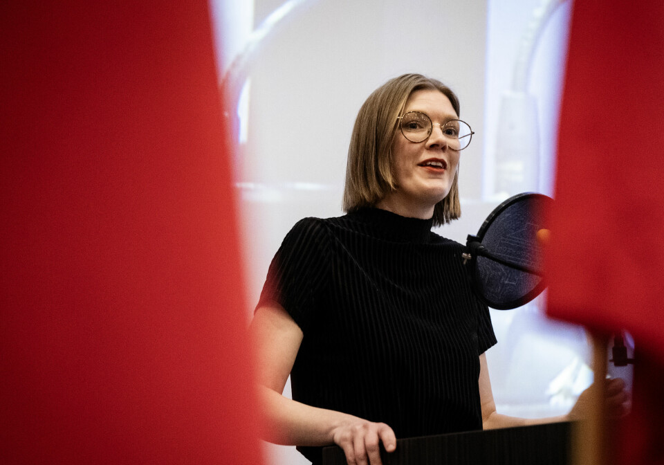 TALTE IKKE: Marie Sneve Martinussen.