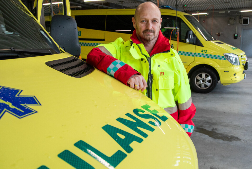 KRITISK: Hovedtillitsvalgt Morten Marthinsen er bekymret for ambulanseberedskapen i sommer
