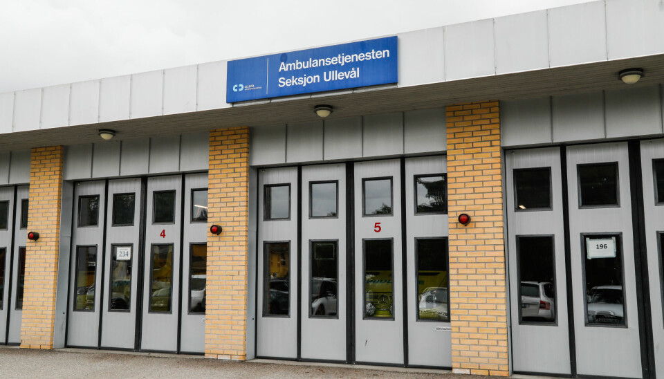 STORT OMRÅDE: Ambulanstasjonen på Ullevål sykehus er en av 19 under OUS.