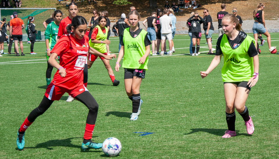 NORWAY CUP: Tre palestinske lag møtte fotballag fra Midtre Gauldal denne uka.