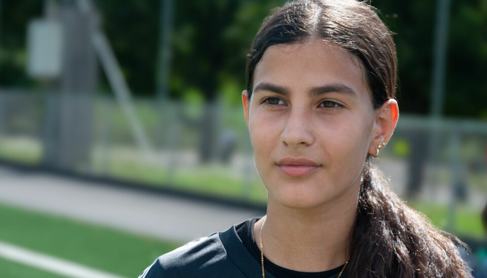 EN VINNER: Talentfulle Suzan Abad og laget hennes har vunnet enda en fotballkamp.