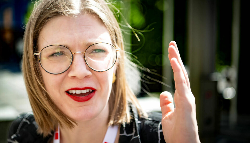 Marie Sneve Martinussen og Rødt legger fram sin langtidsplan for velferden torsdag formiddag.