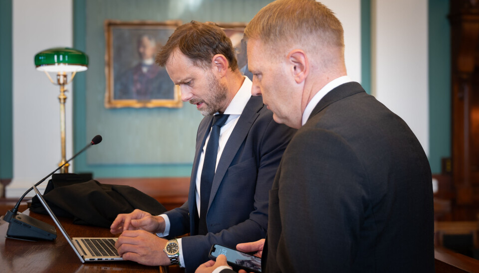 TAPTE: LO-advokat Eirik Pleym Johansen førte saken for sykepleieren i Høyesterett, sammen med Fagforbundets advokat Edvard Bakke (t.h.).