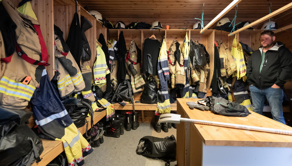FØR: Slik så garderoben ut.