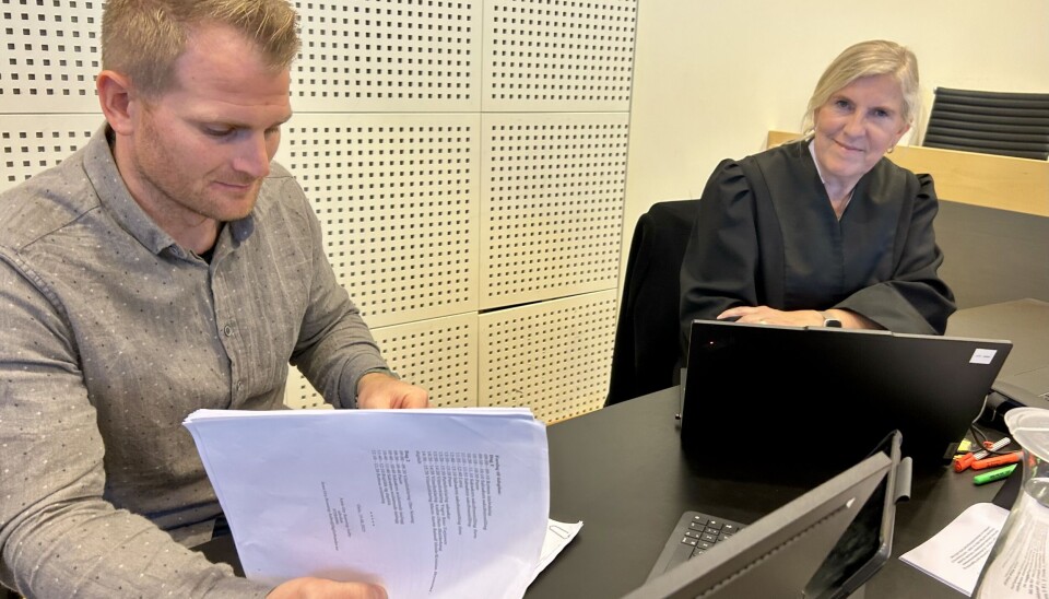 AVGJØRENDE: Brannkonstabel Trym Ringseth Hansen og forbundsadvokat Anne-Gry Rønning-Aaby klare for innspurten.