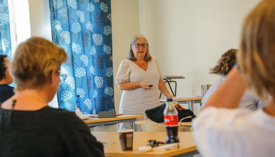 ERFARING: Psykiatrisk sykepleier Brith Dybing delte sin kompetanse om tro og traumer på et kurs for Fagforbundet-medlemmer