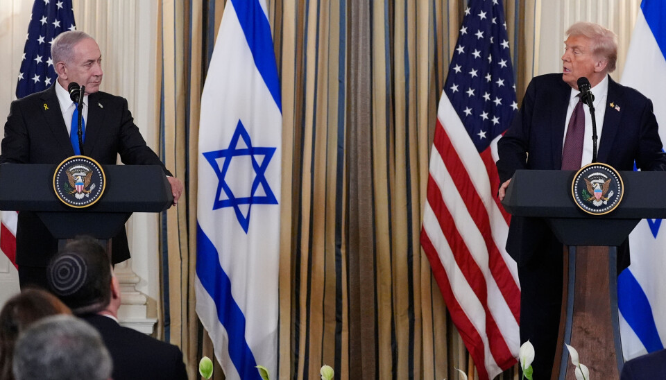 MØTTES: Israels statsminister Benjamin Netanyahu og USAs president Donald Trump.