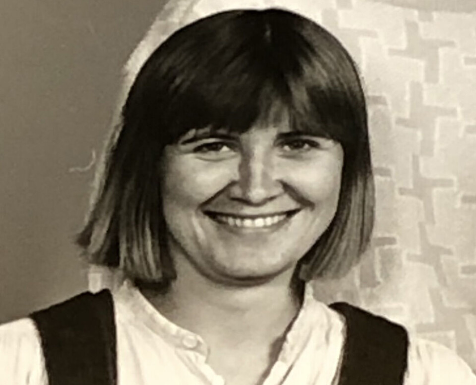 1984: Mette Nord kort tid etter at hun fikk sitt aller første tillitsverv ved St. Hansåsen sykehjem.