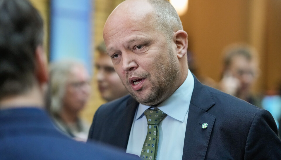 MISFORNØYD: Sp-leder Trygve Slagsvold Vedum er ikke fornøyd med at Arbeiderpartiet ønsker å knytte studielånsslettingen til studiepoeng.