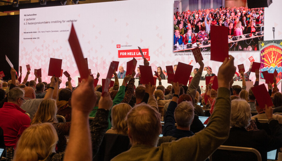 HVOR MANGE?: Kanskje må landsmøtet votere over flere forslag på hvor mange fra hver fylkeskrets som skal sitte i landsstyret.