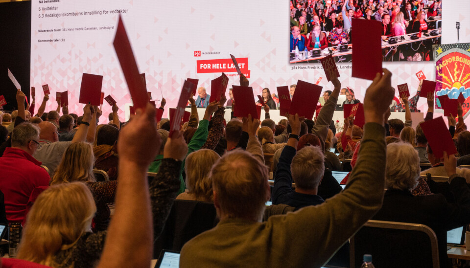 Hvor mange skal sitte i Fagforbundets landsstyre?