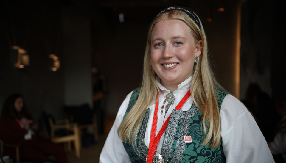 TILLITSVALD: Emma Sandø Brekstad er frikjøpt tillitsvald og er leiar for Fagforbundet sitt ungdomsutval i Møre og Romsdal.