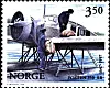 HISTORISK: Frimerke av Junker enmotors postfly fra 30-tallet, utgitt ved 350-årsjubileet til Posten i 1996.